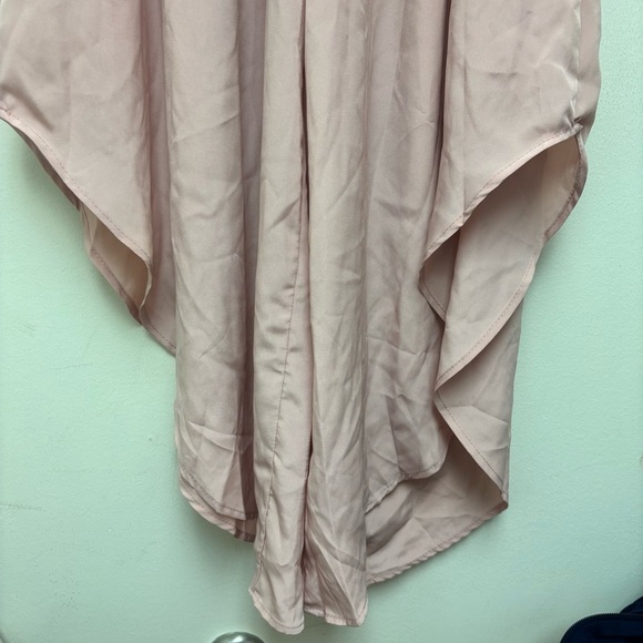 BucketList Smocked Waist Diagonal Hem Pants - Picture 8 of 11